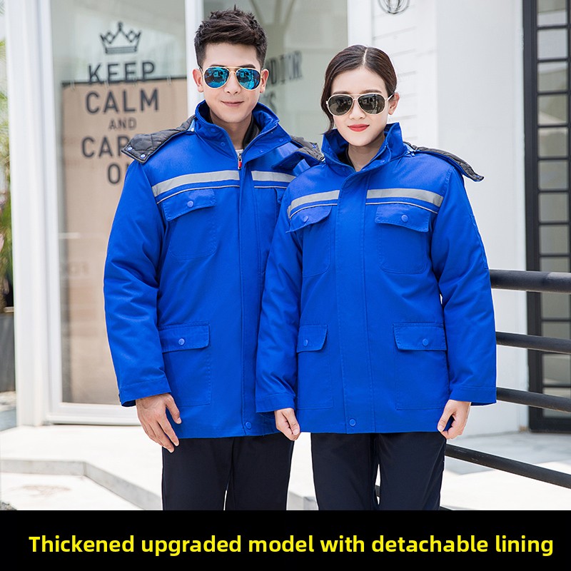 Winter Clothing Storage - Thickened Winter Work Uniform Men's Cotton