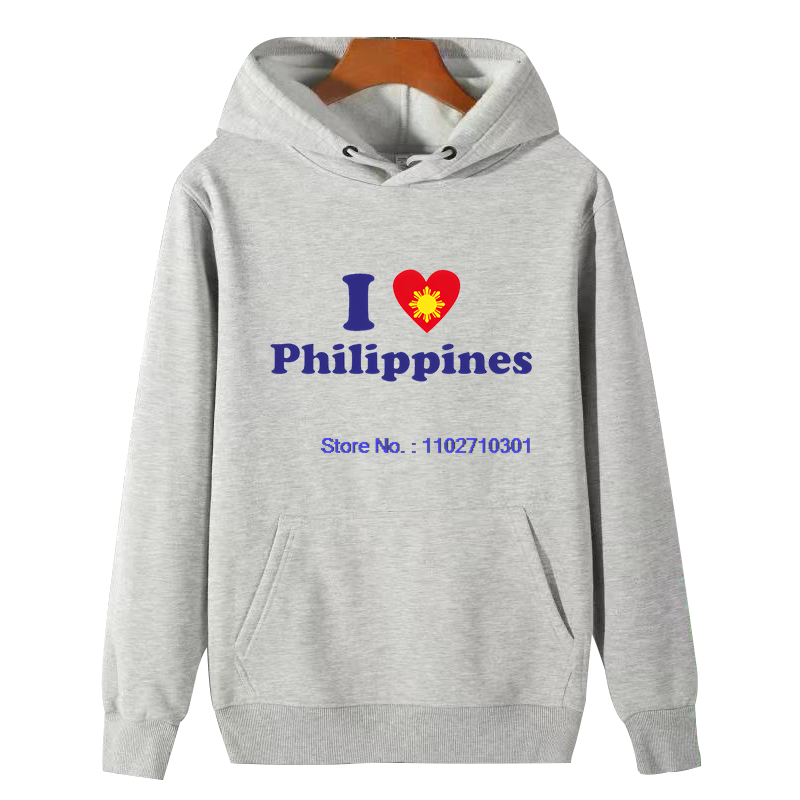 Winter Clothing Essentials - Men's Graphic Hooded Sweatshirt 'I Love