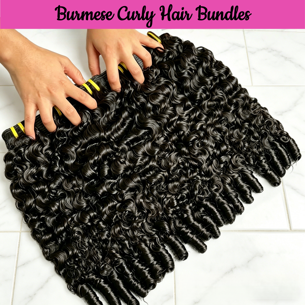 Winter Clothing Bundle - 12A Burmese Curly Hair Bundles Brazilian