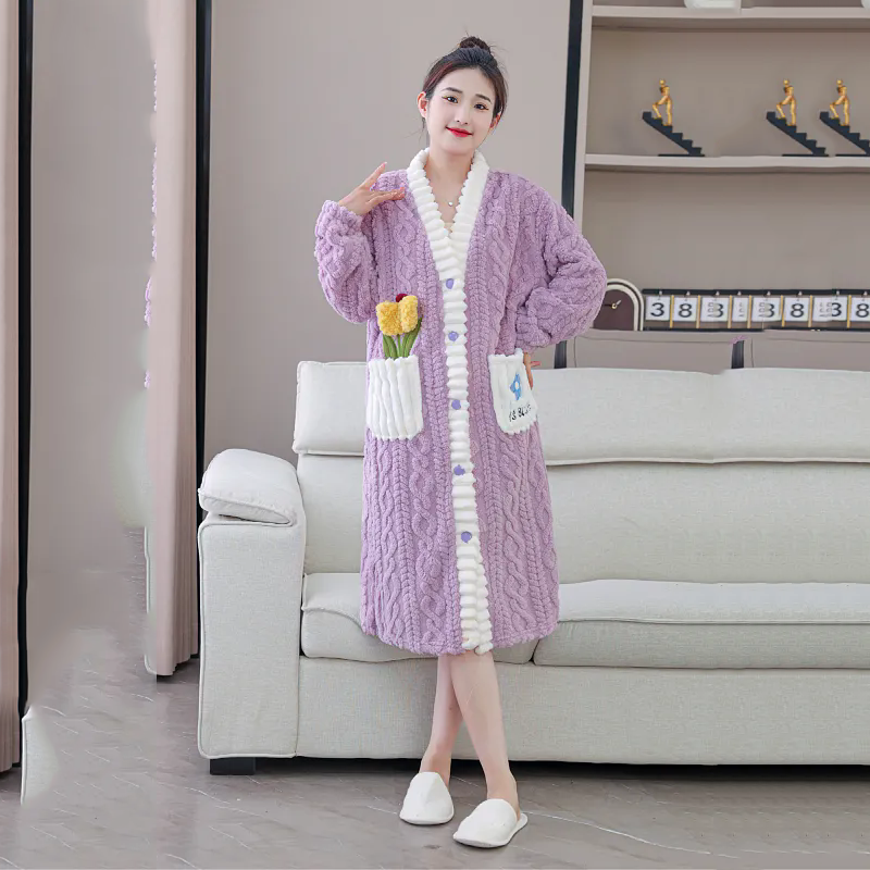 Nightgown Winter Women's Cloth - Winter Clothing Affordable 评论和价格