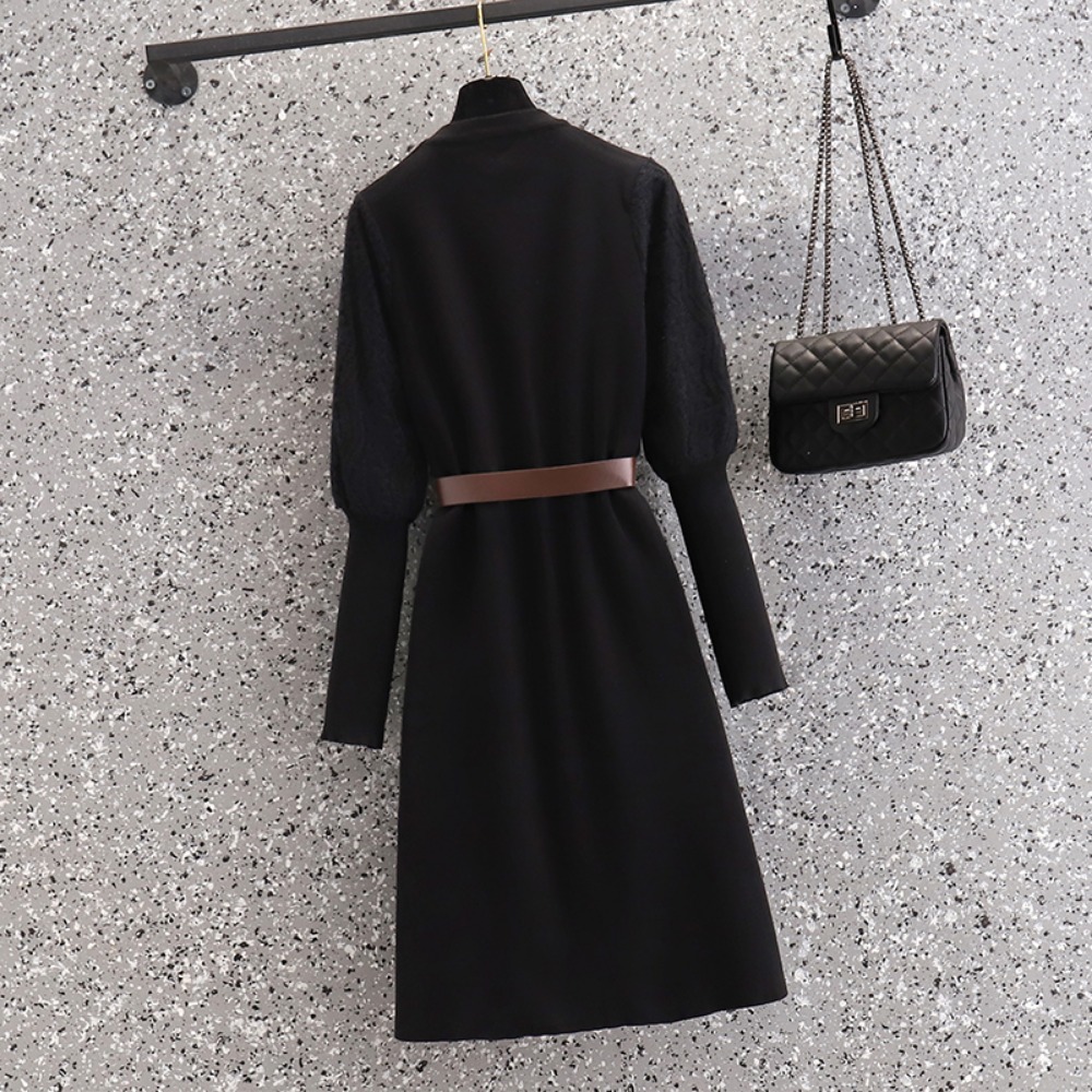 casual Elegant Beading Knit Sp - Winter Clothing For Plus Size Women 评论和价格