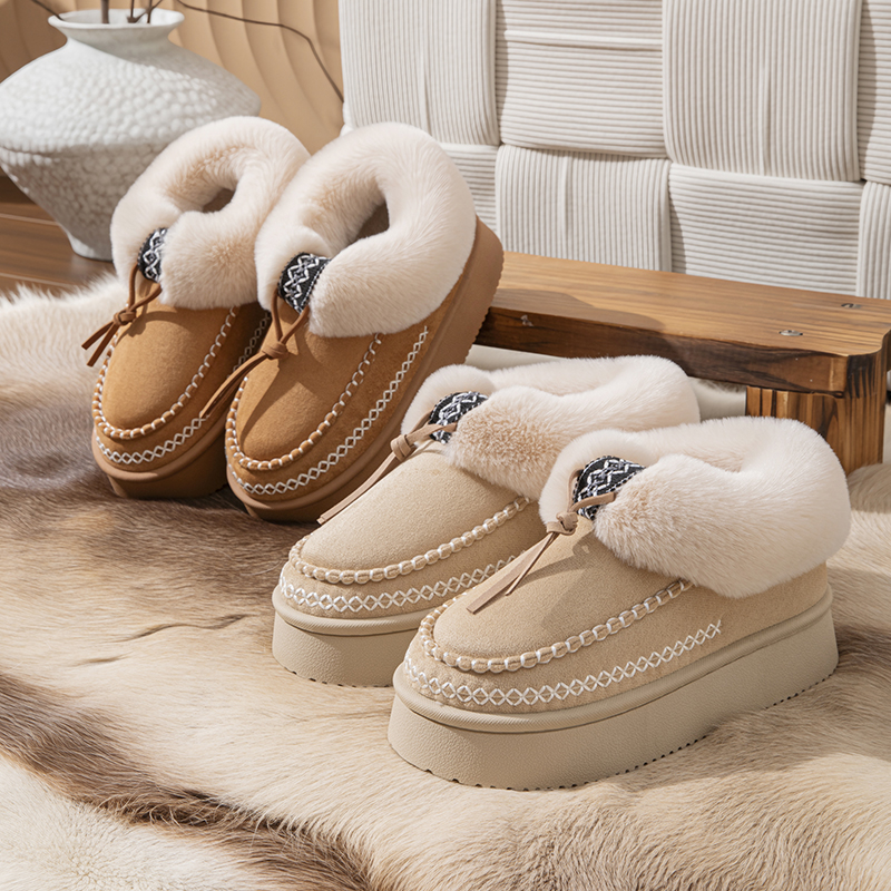 Winter Fluffy Women's Slippers - Winter Clothing Material 评论和价格