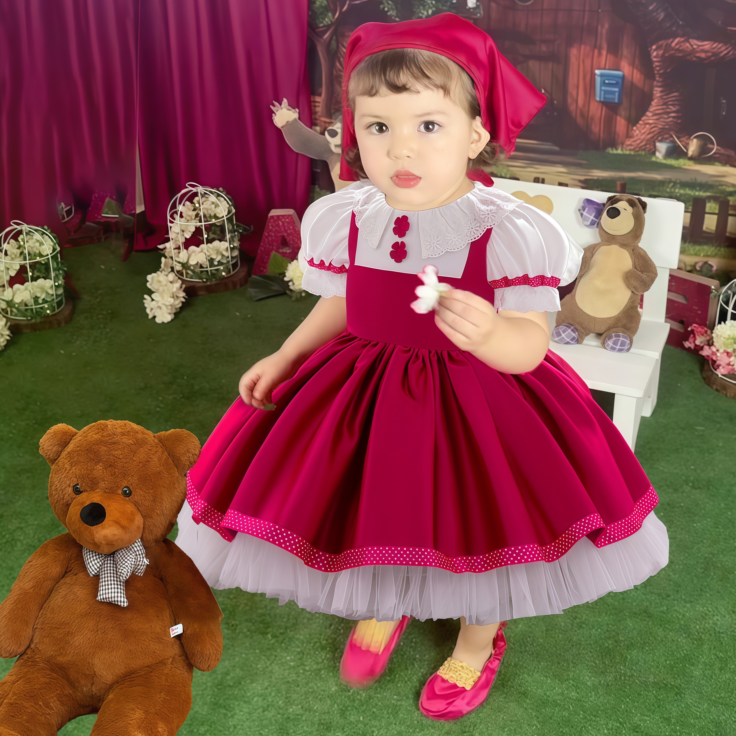 Masha and Bear Maid Costume fo - Winter Clothing Storage 评论和价格