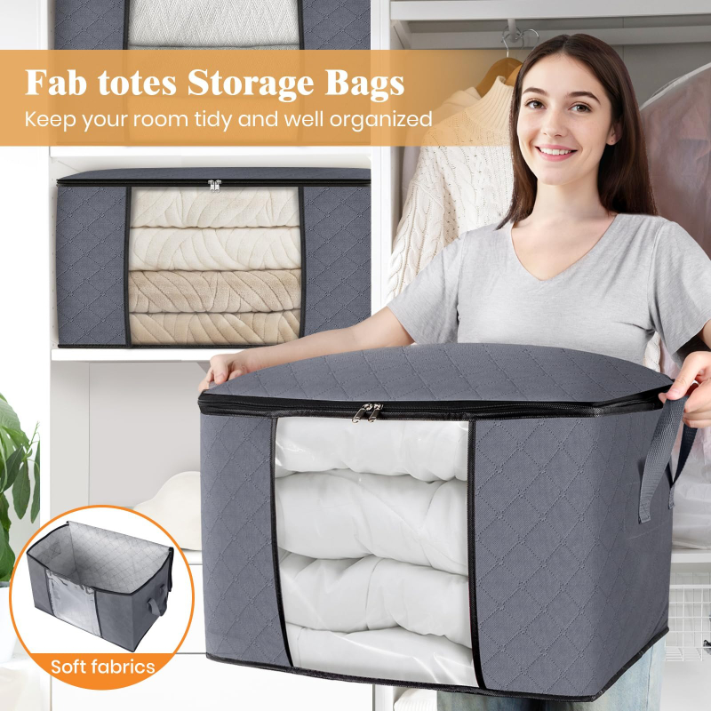 Large Foldable Storage Bag Clo - Winter Clothing Storage 评论和价格
