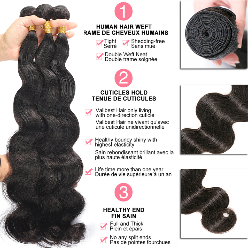 BAHW Body Wave Virgin Human Ha - Winter Clothing Bundle 评论和价格
