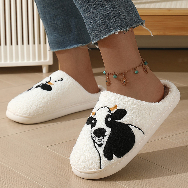 Cartoon Cow Pattern Cotton Sli - Winter Clothing Material 评论和价格
