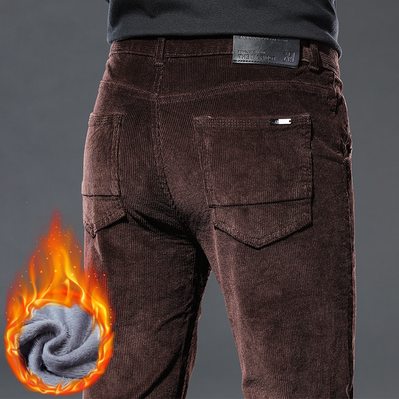 Winter New Men's Corduroy Flee - Winter Clothing Brands 评论和价格