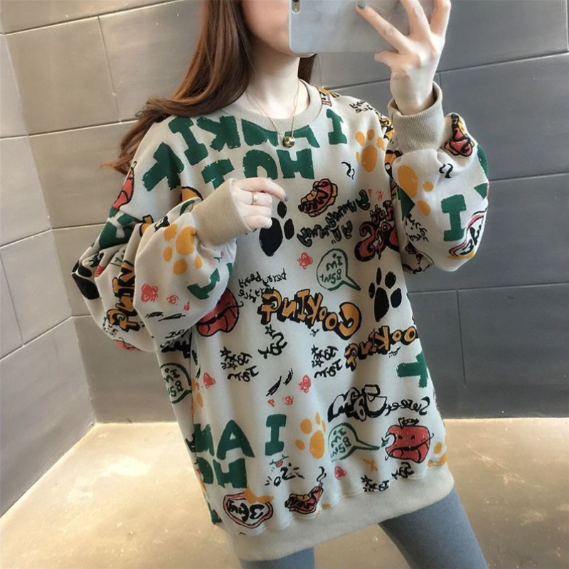 Casual Printed Loose Women's S - Winter Clothing Essentials 评论和价格