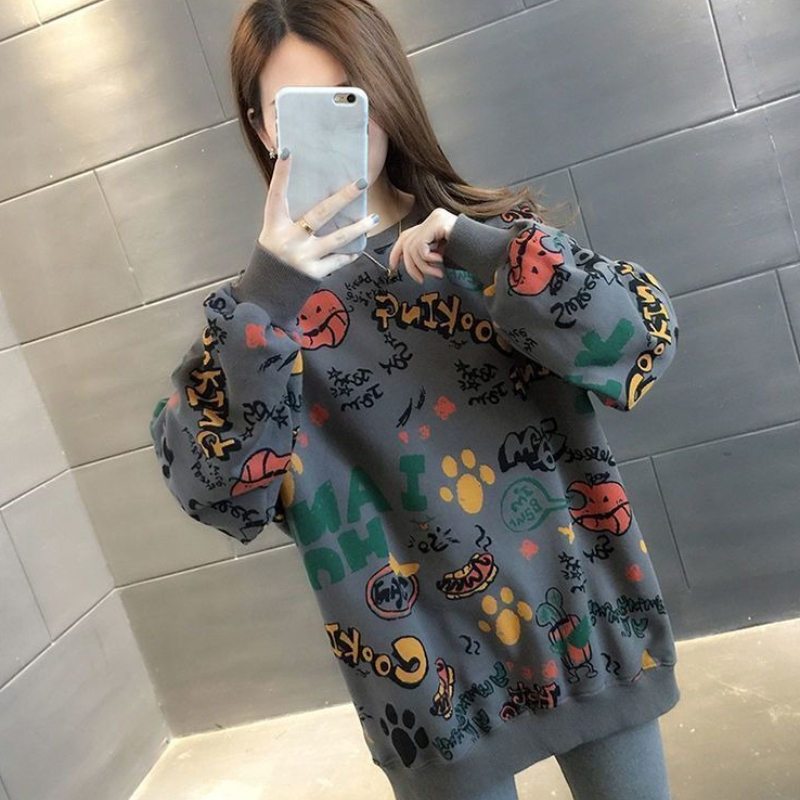 Casual Printed Loose Women's S - Winter Clothing Essentials 评论和价格