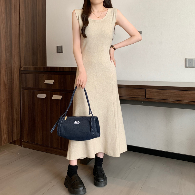 Elegant solid  sleeveless Knit - Winter Clothing For Plus Size Women 评论和价格