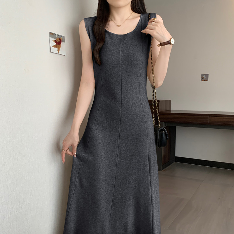 Elegant solid  sleeveless Knit - Winter Clothing For Plus Size Women 评论和价格