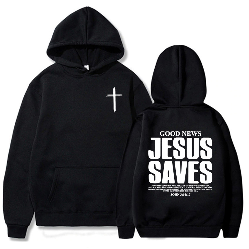 Jesus Saves John 3:16:17 Hoodi - Winter Clothing Storage 评论和价格